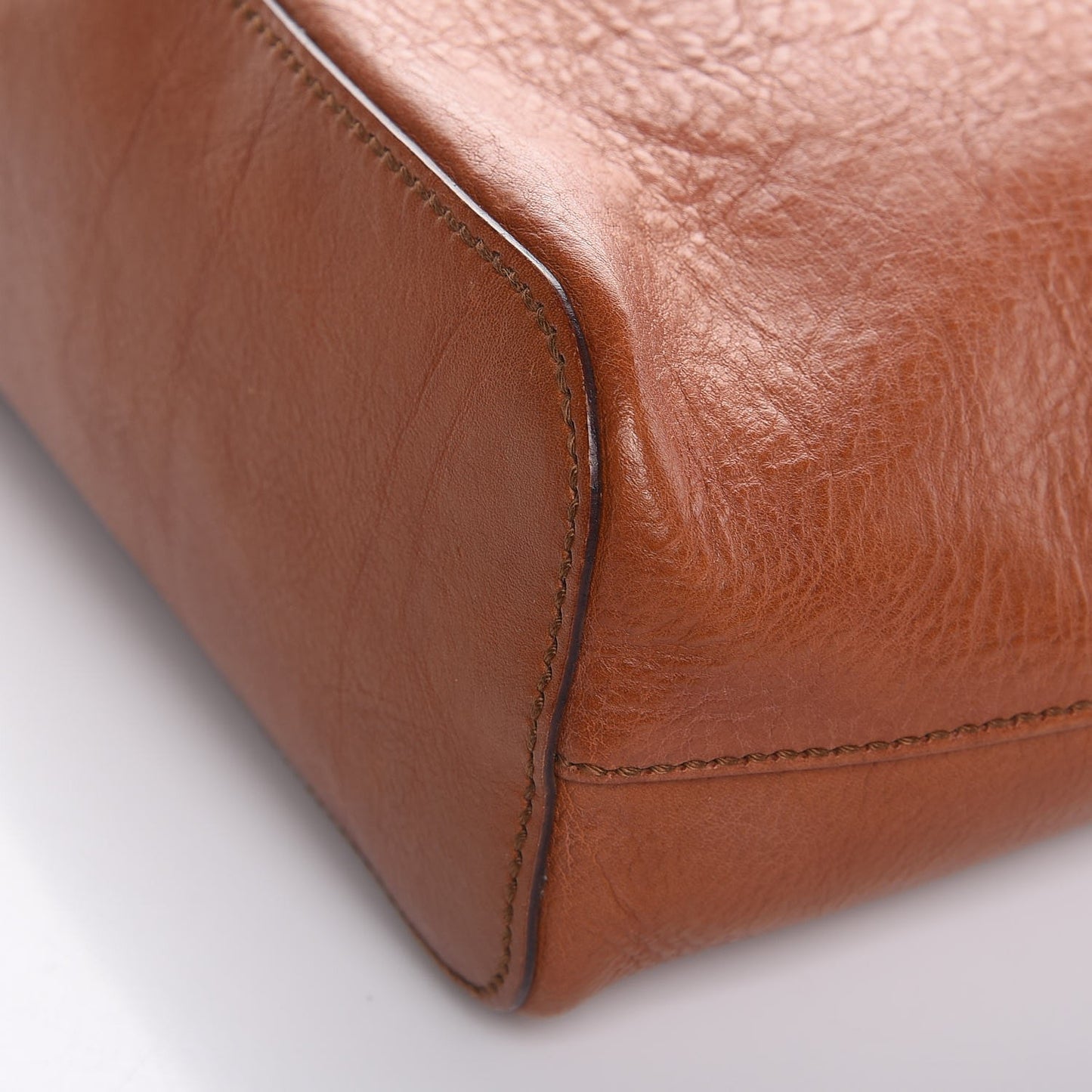Pebbled Calfskin Hobo Brown