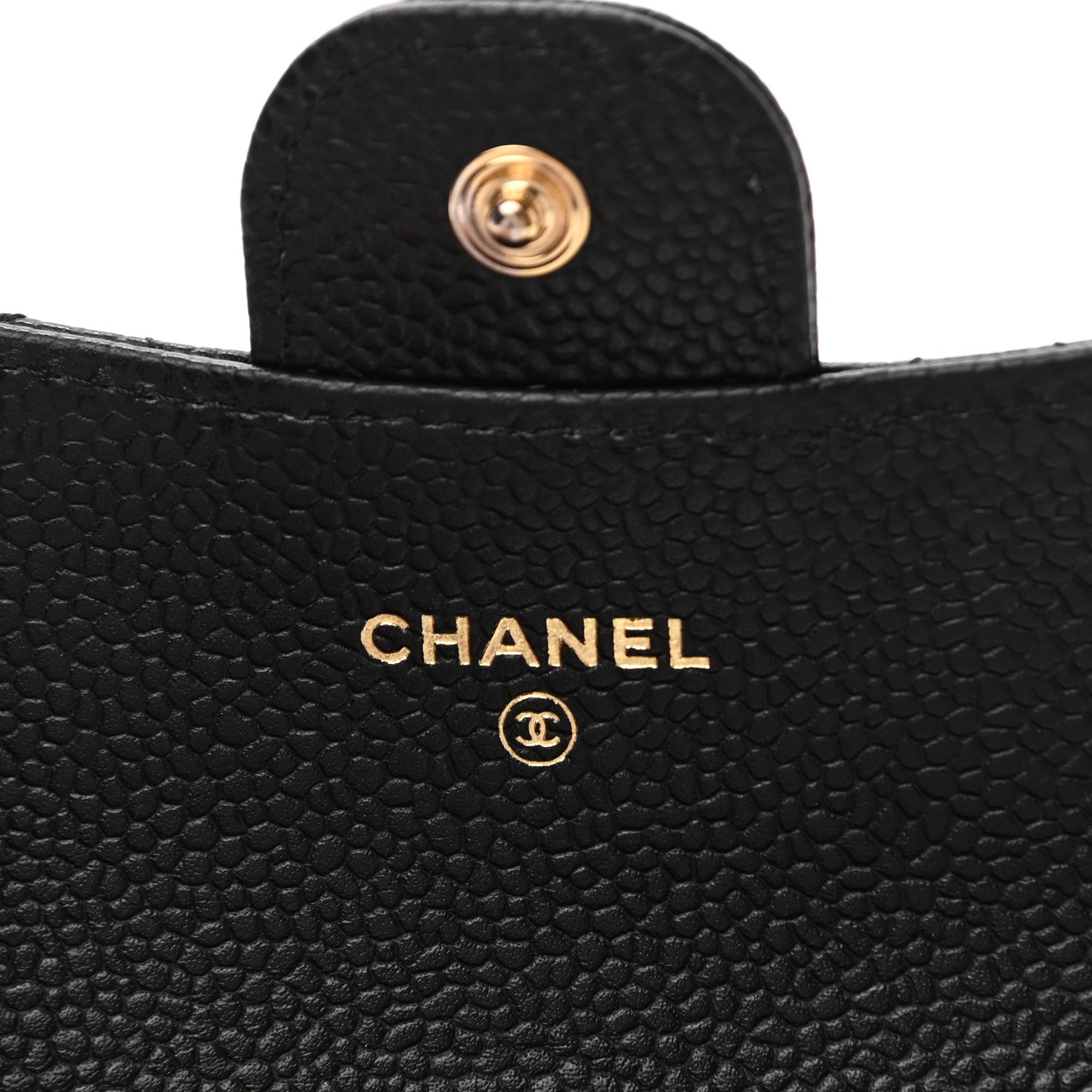 Chanel Caviar Quilted Flap Card Holder Wallet Black 7 of 8