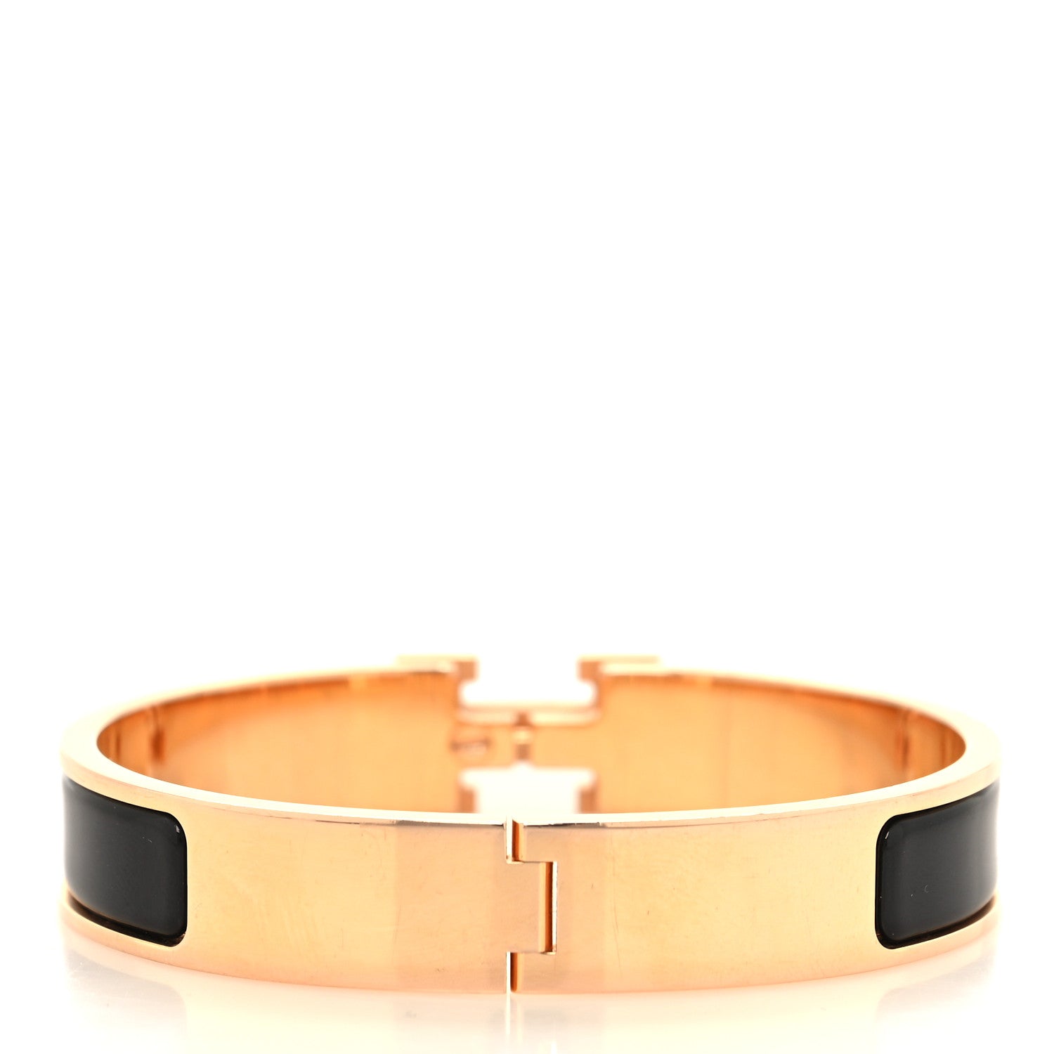 Hermes Enamel Narrow Clic Clac H Bracelet PM Black 3 of 5