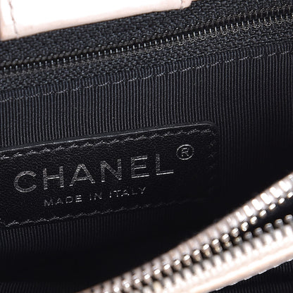 Chanel Lambskin Quilted Mini Chain Me Tote Light Beige 6 of 13