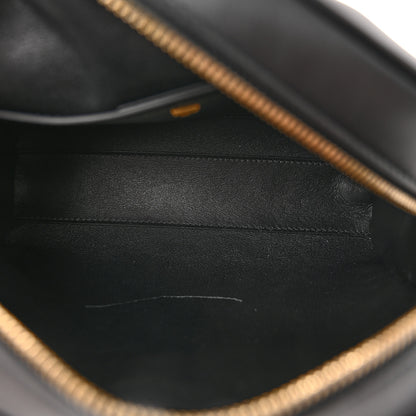 Salvatore Ferragamo Calfskin Trifolio Camera Crossbody Bag Black 5 of 9