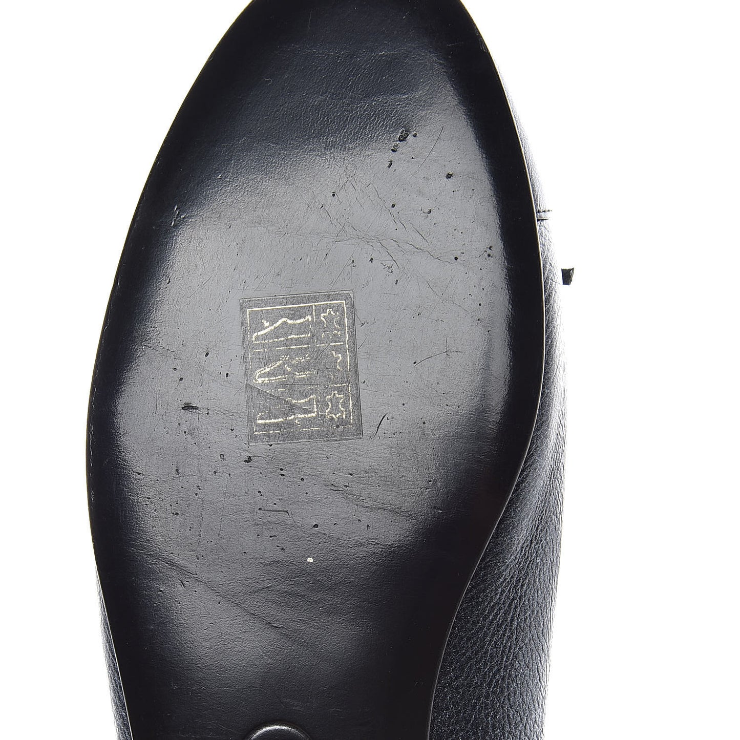 Metallic Calfskin Cap Toe CC Ballerina Flats 40 Dark Silver