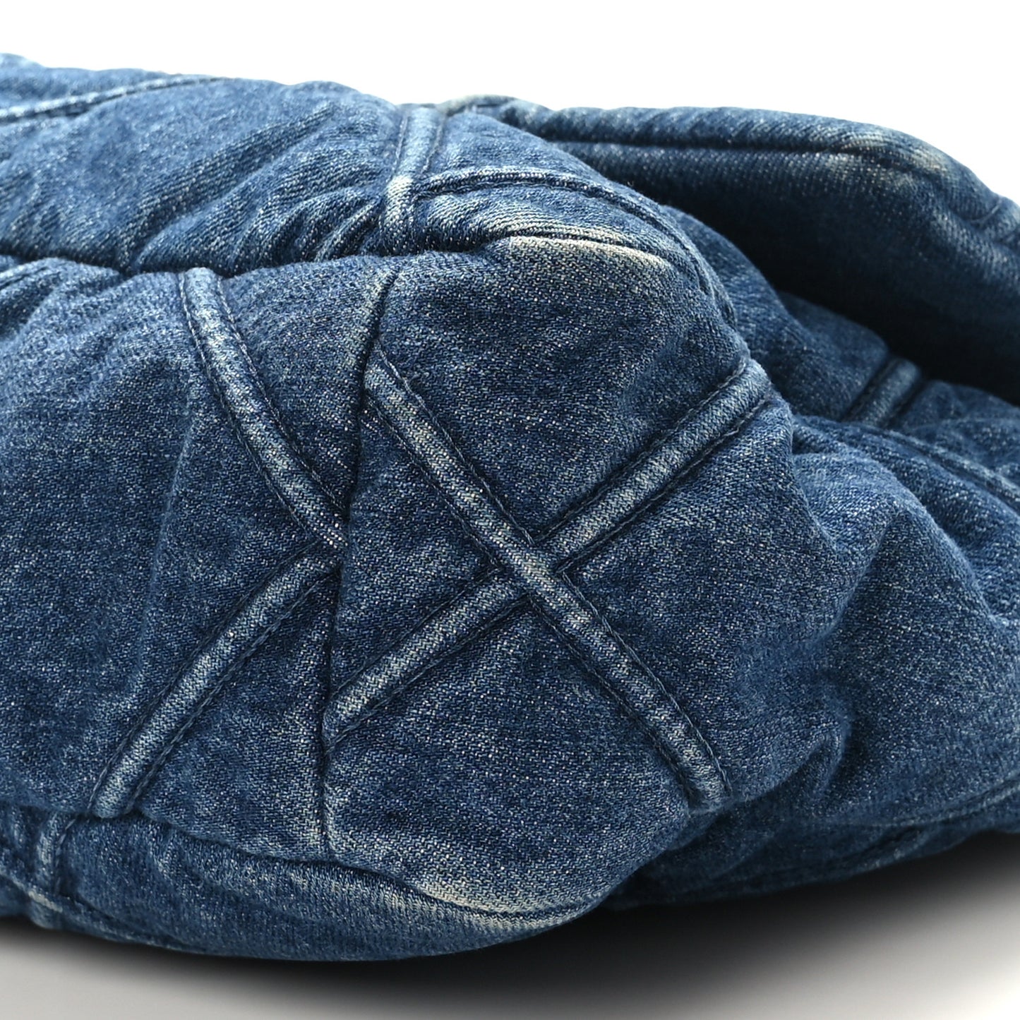 Denim Quilted Large Chanel 19 Flap Blue