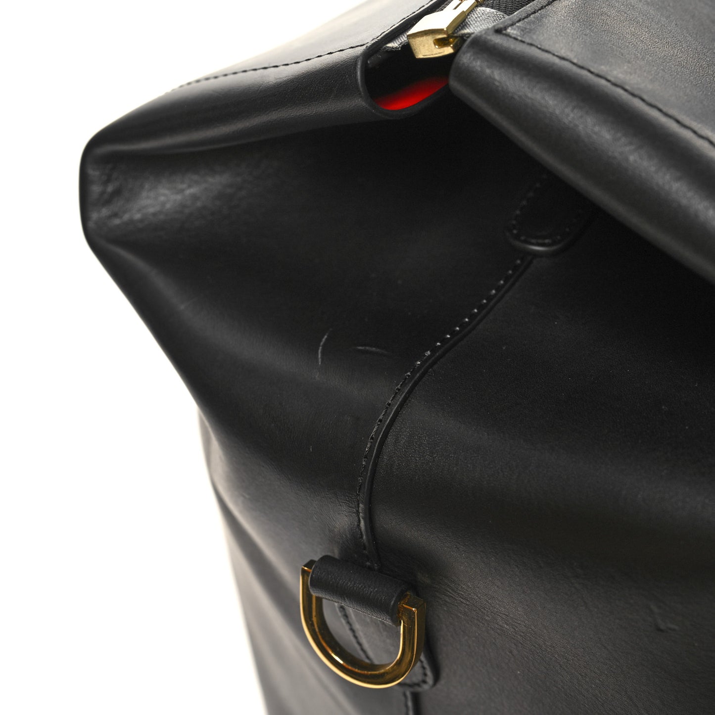 Calfskin Holdall Duffle Bag Black