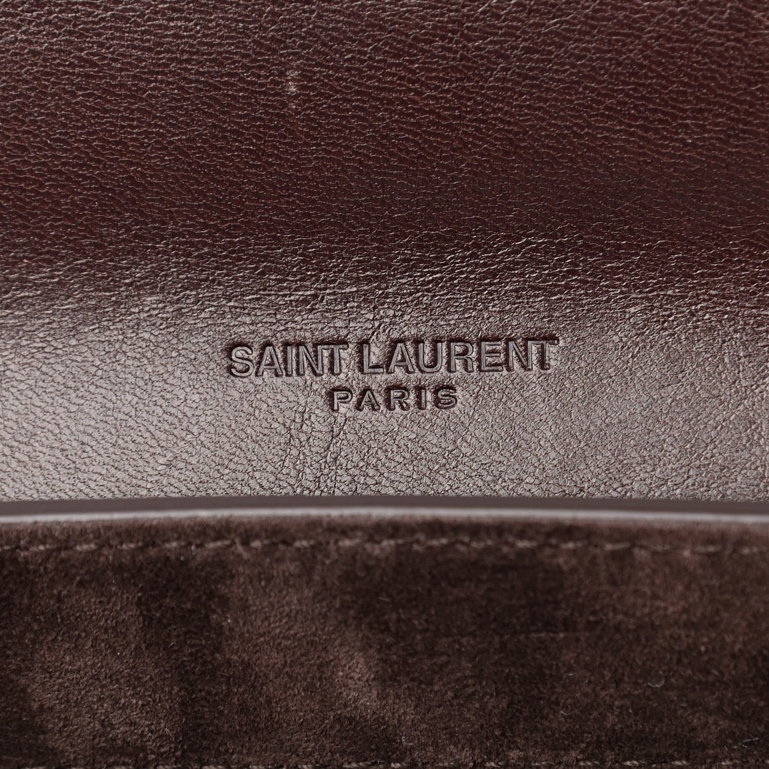 Saint Laurent Calfskin Monogram Woven Small Kaia Satchel Burnt Brown 6 of 14