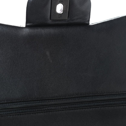 Chanel Lambskin Quilted Jumbo Double Flap So Black 14 of 16