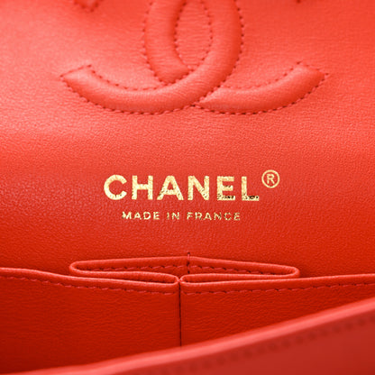 Chanel Lambskin Quilted Small Double Flap Red 6 of 12