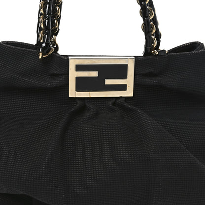 Fendi Canvas Mia Tote Black 8 of 10