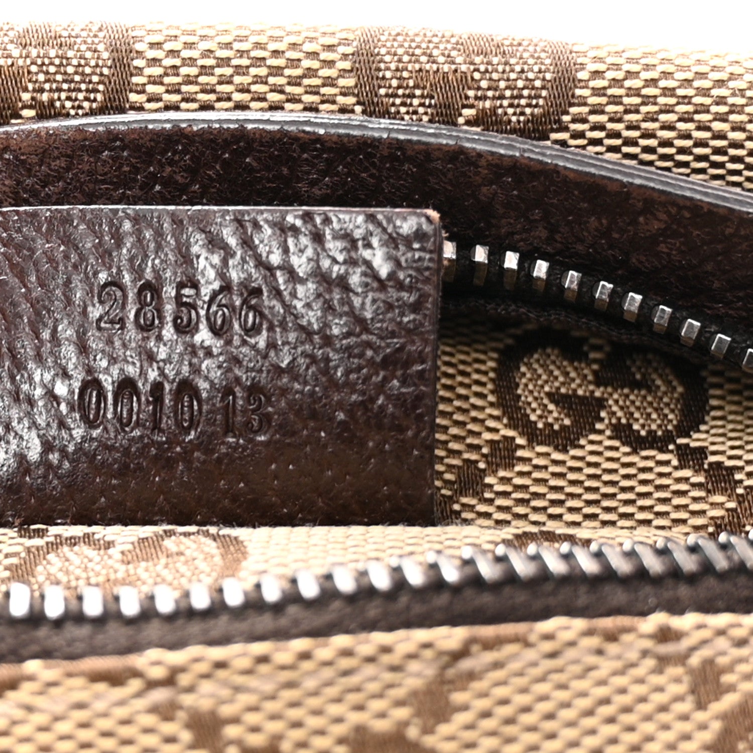 Gucci GG Monogram Web Double Pocket Belt Bag Dark Brown 7 of 10