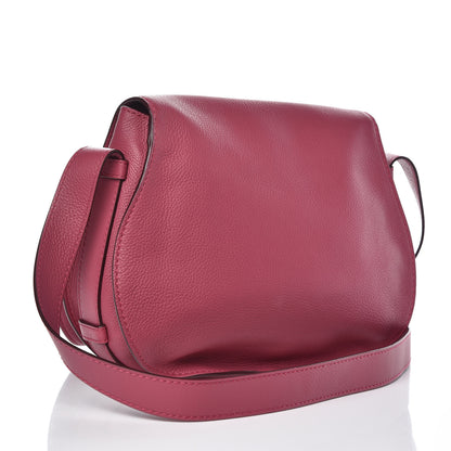 Chloe Grained Calfskin Medium Marcie Saddle Bag Dreamy Pink 3 of 9