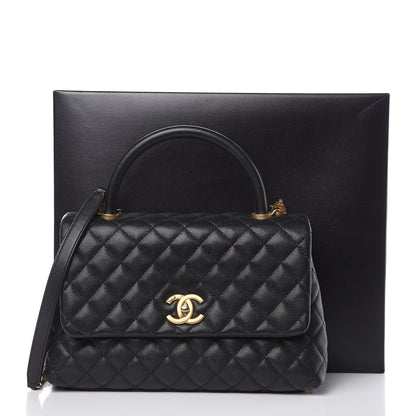 Chanel Caviar Quilted Small Coco Handle Flap Black 11 of 11