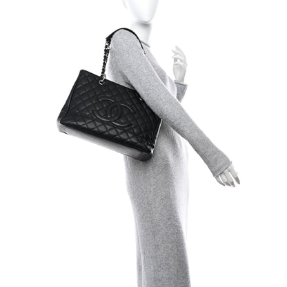 Chanel Caviar Quilted Grand Shopping Tote GST Black 2 of 13
