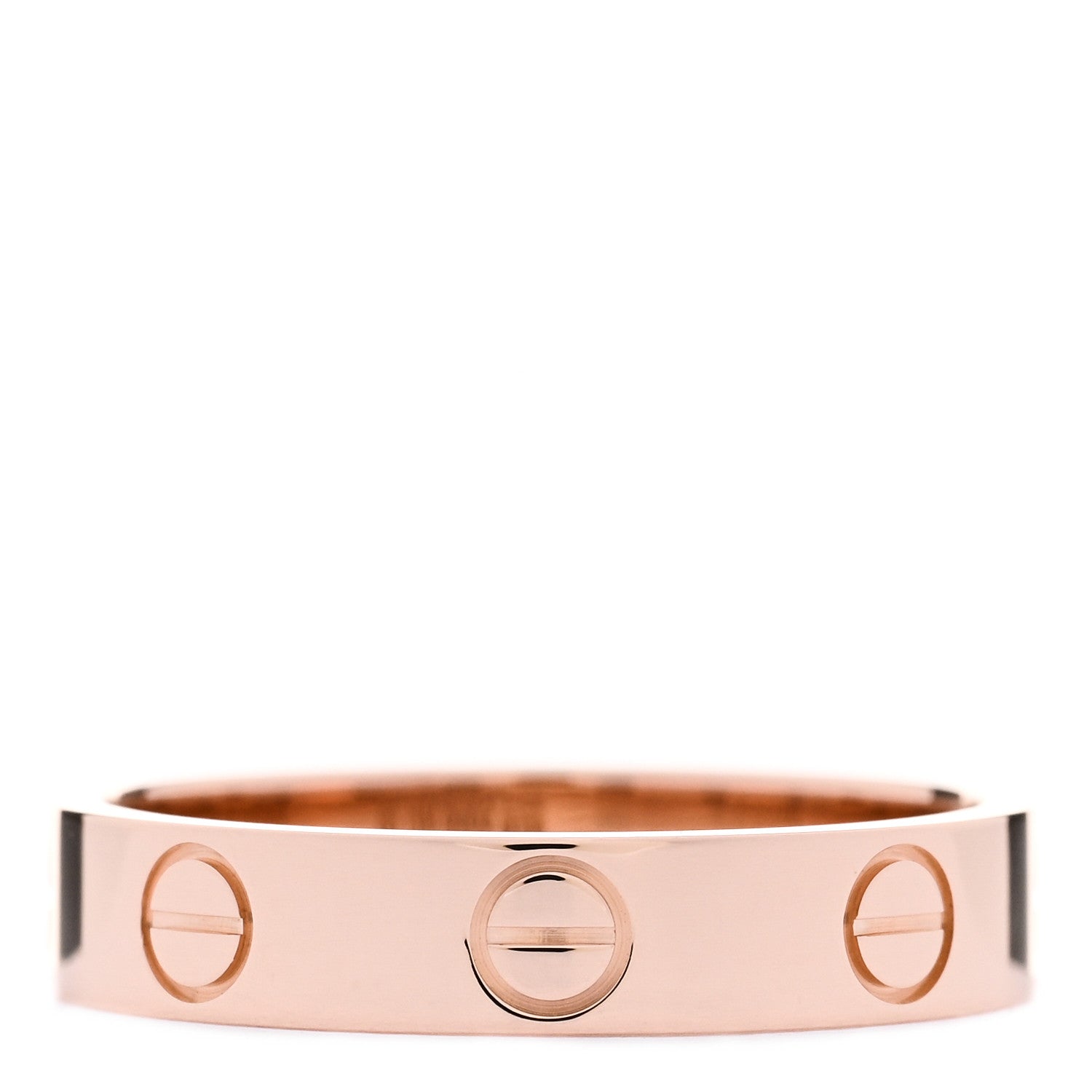 Cartier 18K Pink Gold 3.5mm LOVE Wedding Band Ring 50 5.25 3 of 4