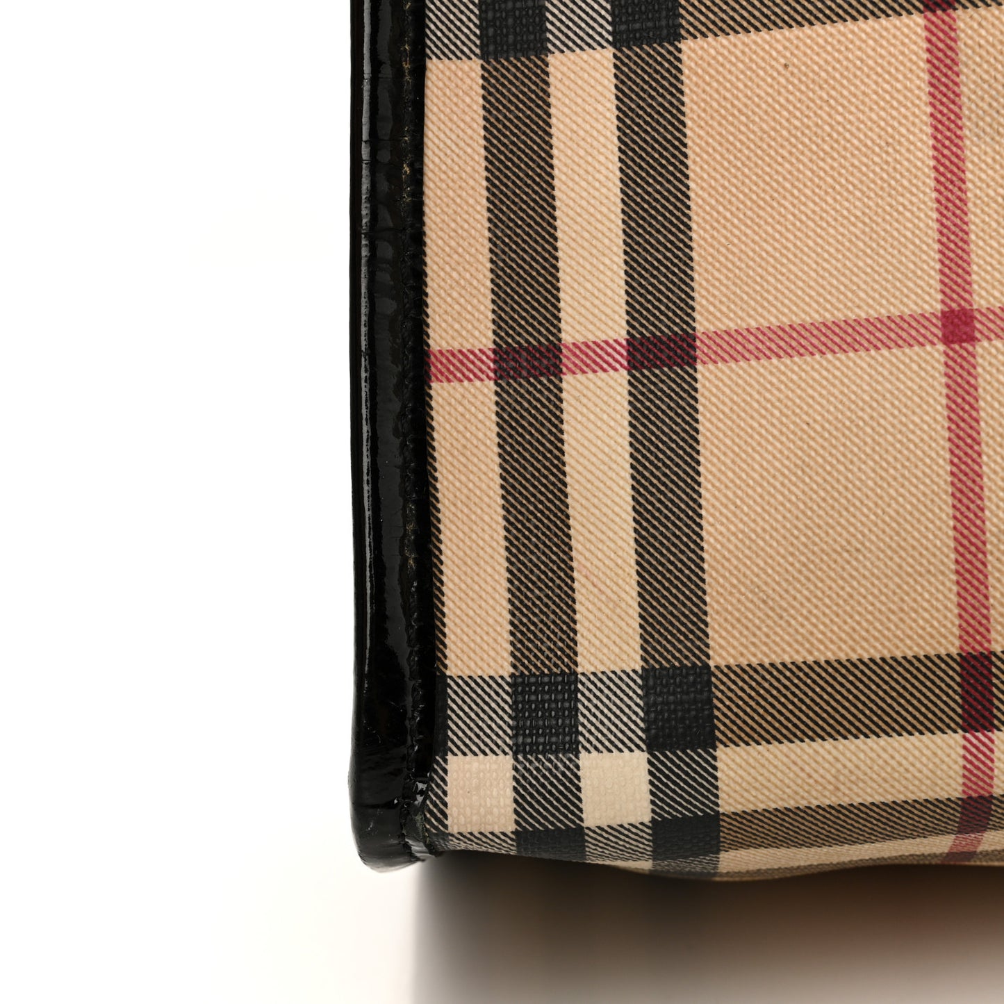 House Check Tote Black