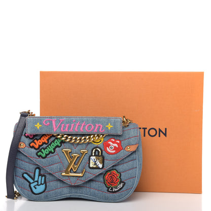 Louis Vuitton Denim New Wave Chain MM Blue 12 of 12