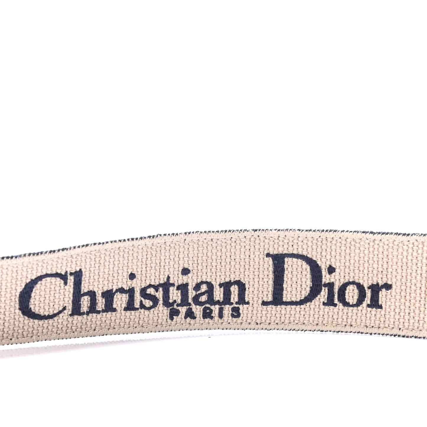 Canvas Embroidered Shoulder Strap Blue
