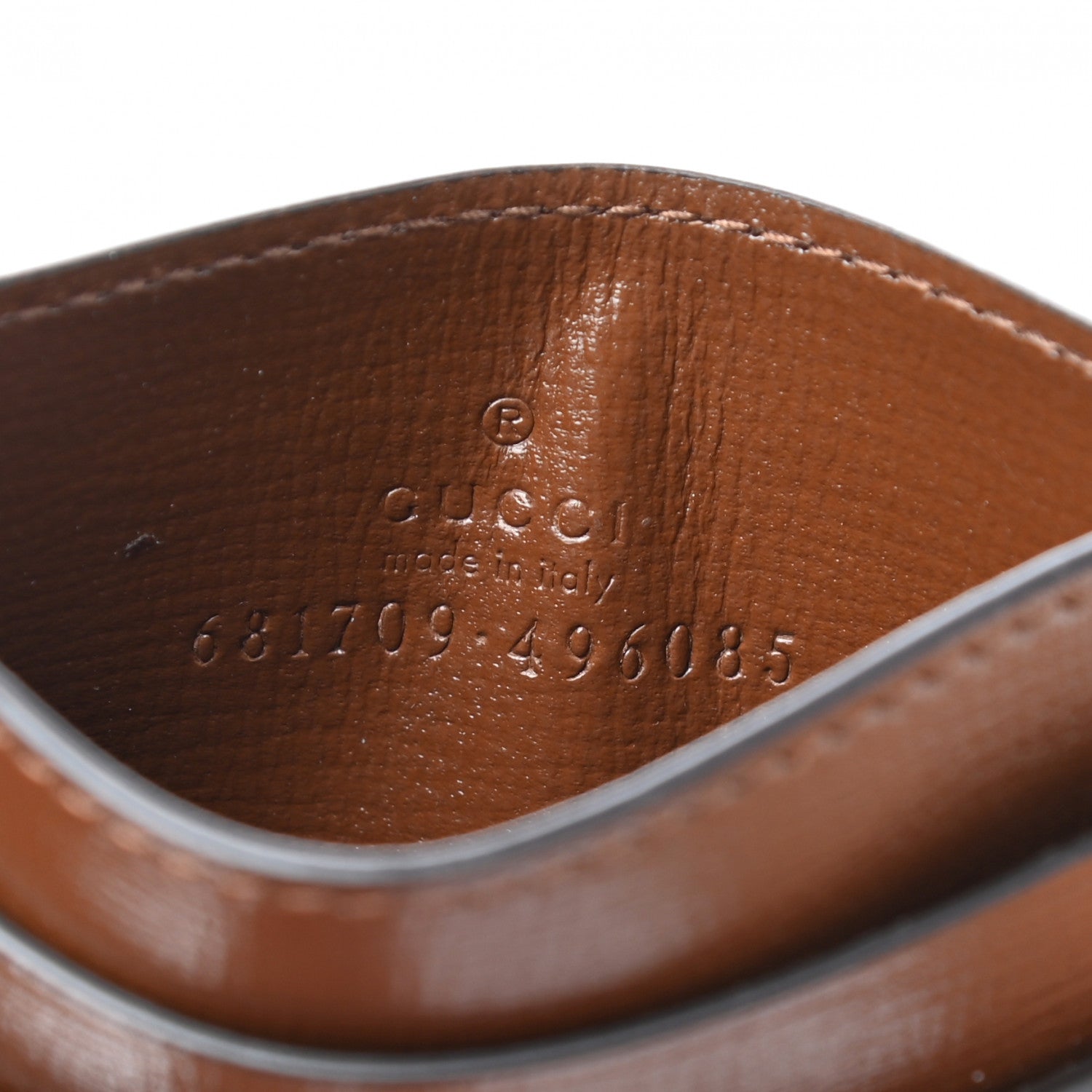 Balenciaga X GUCCI GG Monogram Azalea Calfskin Neo Classic Card Holder Beige Ebony Brown Sugar 6 of 7