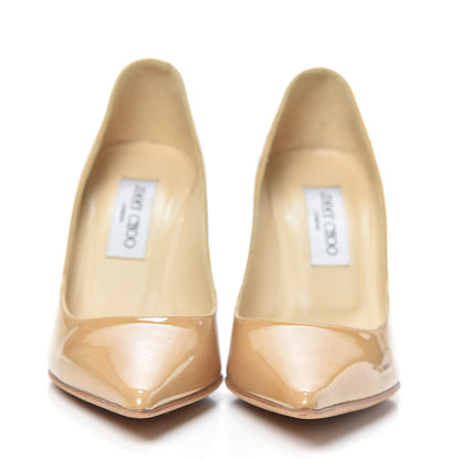 Jimmy Choo Patent Agnes 85 Pumps 36.5 Beige 2 of 7