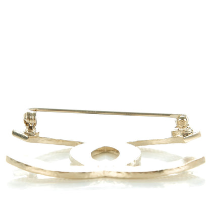 Chanel Quilted CC Brooch Light Gold 5 of 6