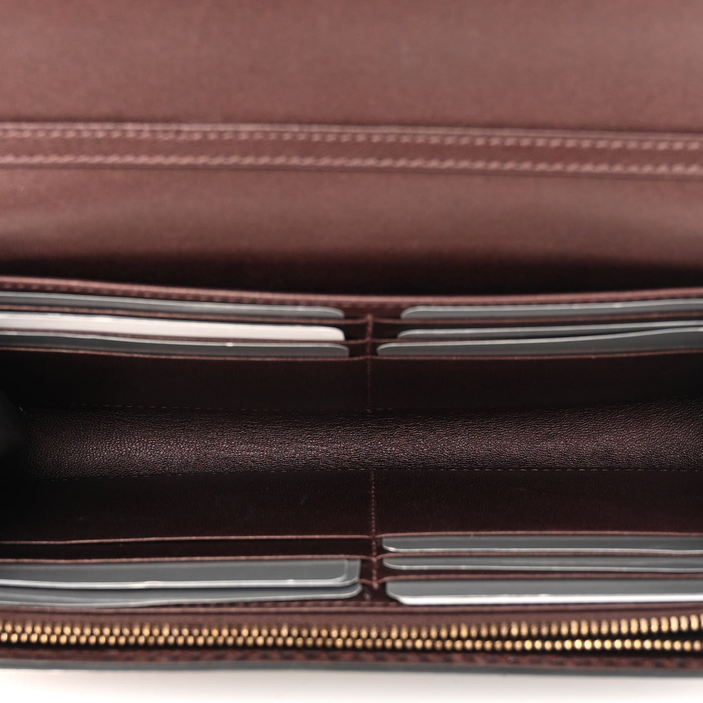Metallic Calfskin J'adior Croisiere Chain Wallet