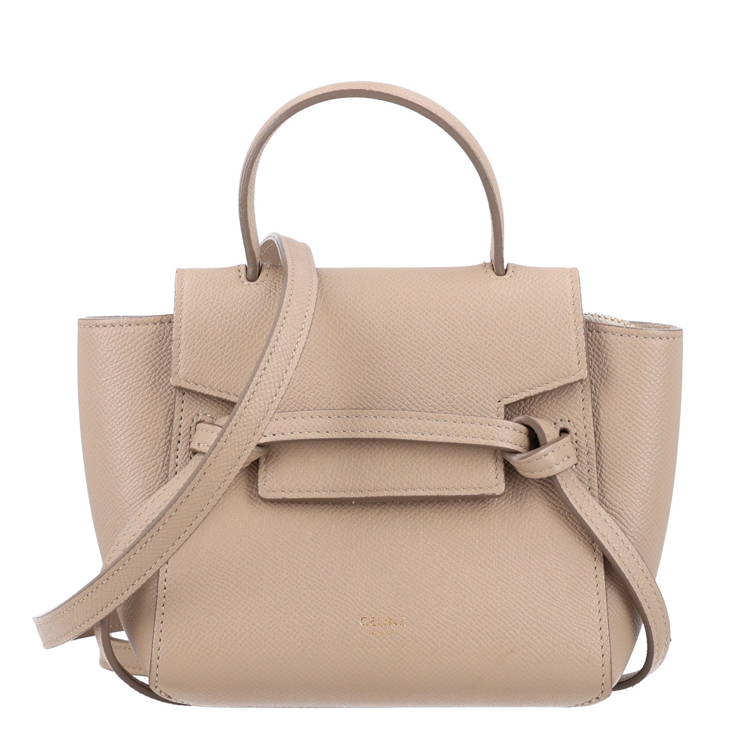 Celine Grained Calfskin Pico Belt Bag Light Taupe 1 of 10