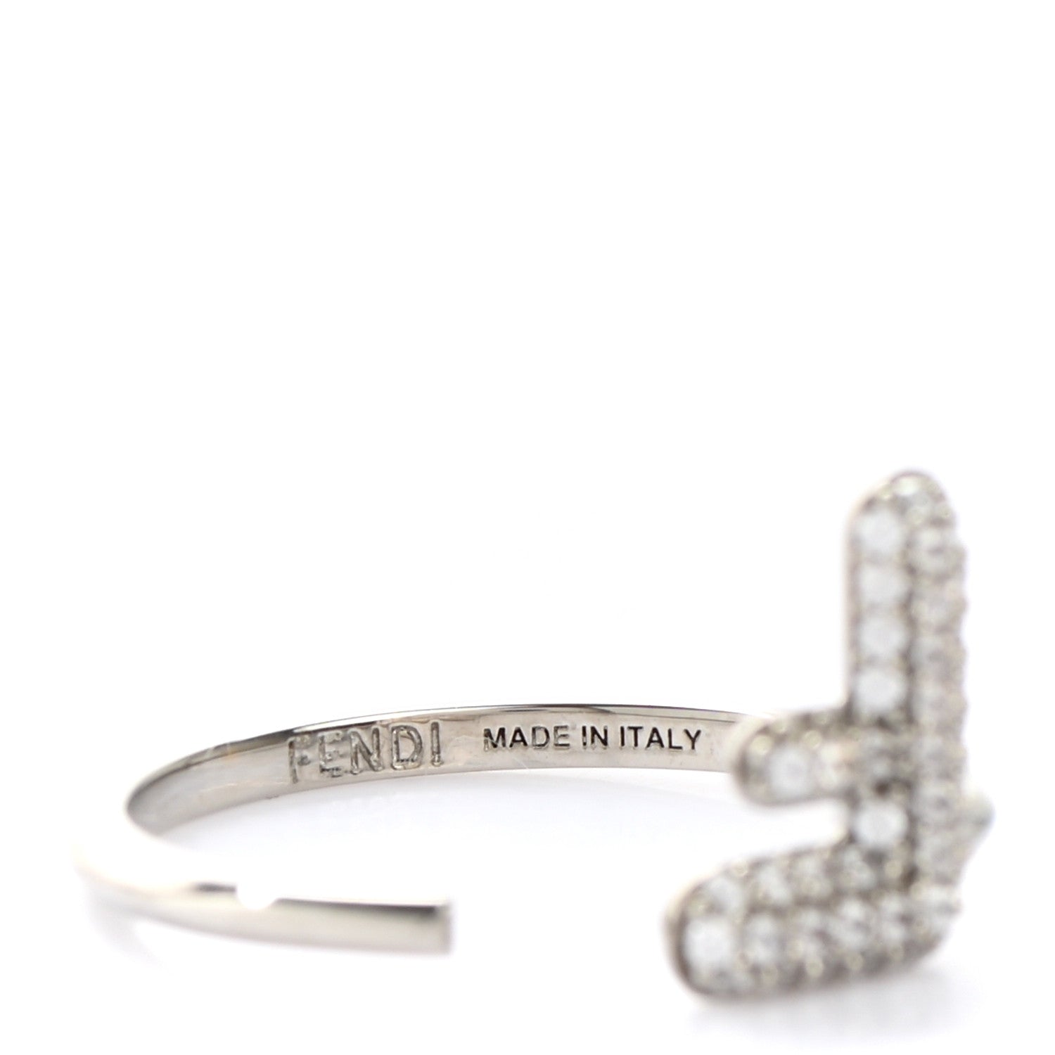 Fendi Metal Crystal F is Fendi Ring 5.5 Gold Silver 8 of 9