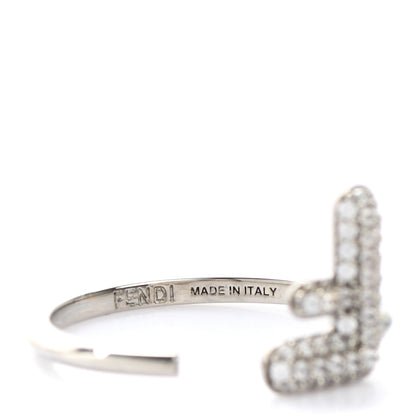 Fendi Metal Crystal F is Fendi Ring 5.5 Gold Silver 8 of 9