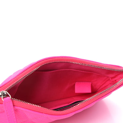 Chanel Goatskin Quilted Medium Reissue Cosmetic Case Pink 5 of 8