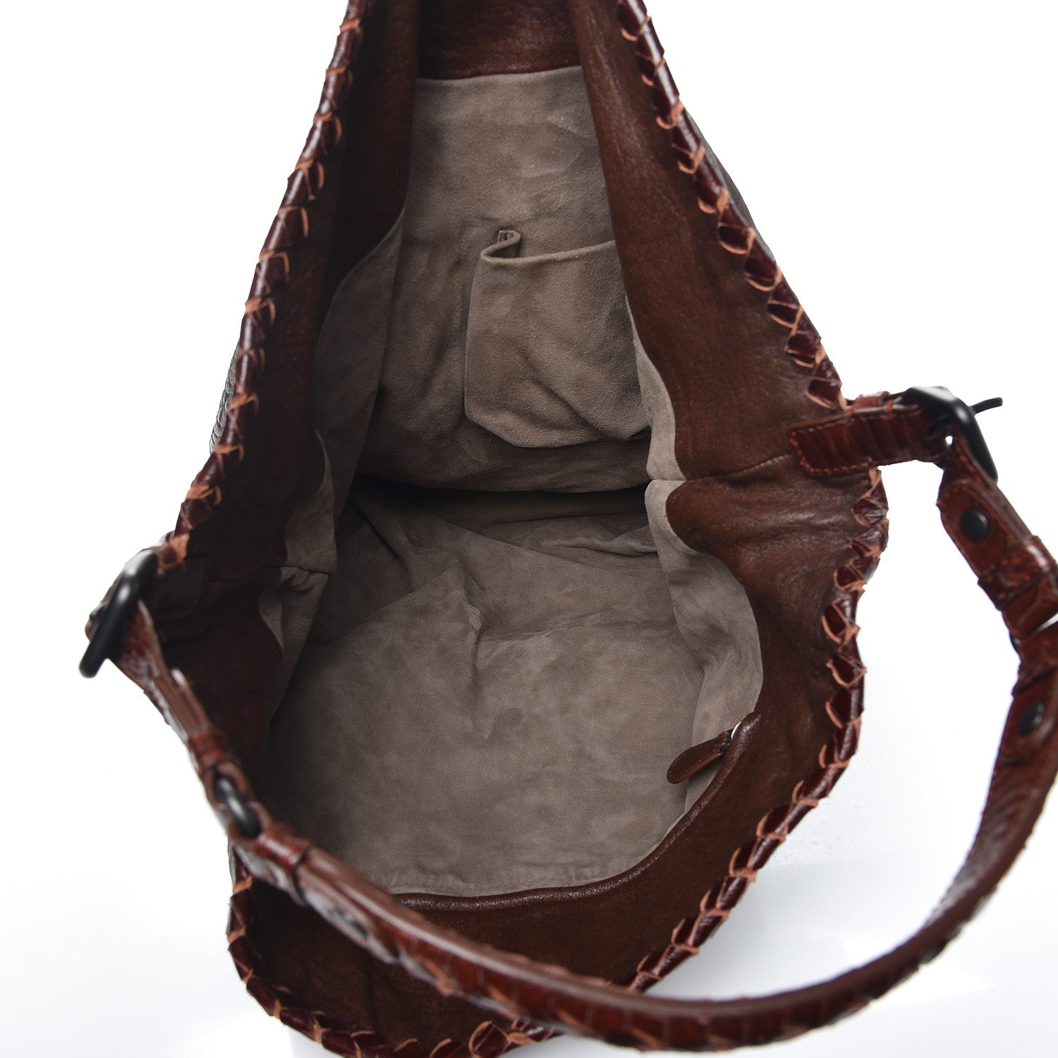 Bottega Veneta Lambskin Cobra Hobo Brown 5 of 8