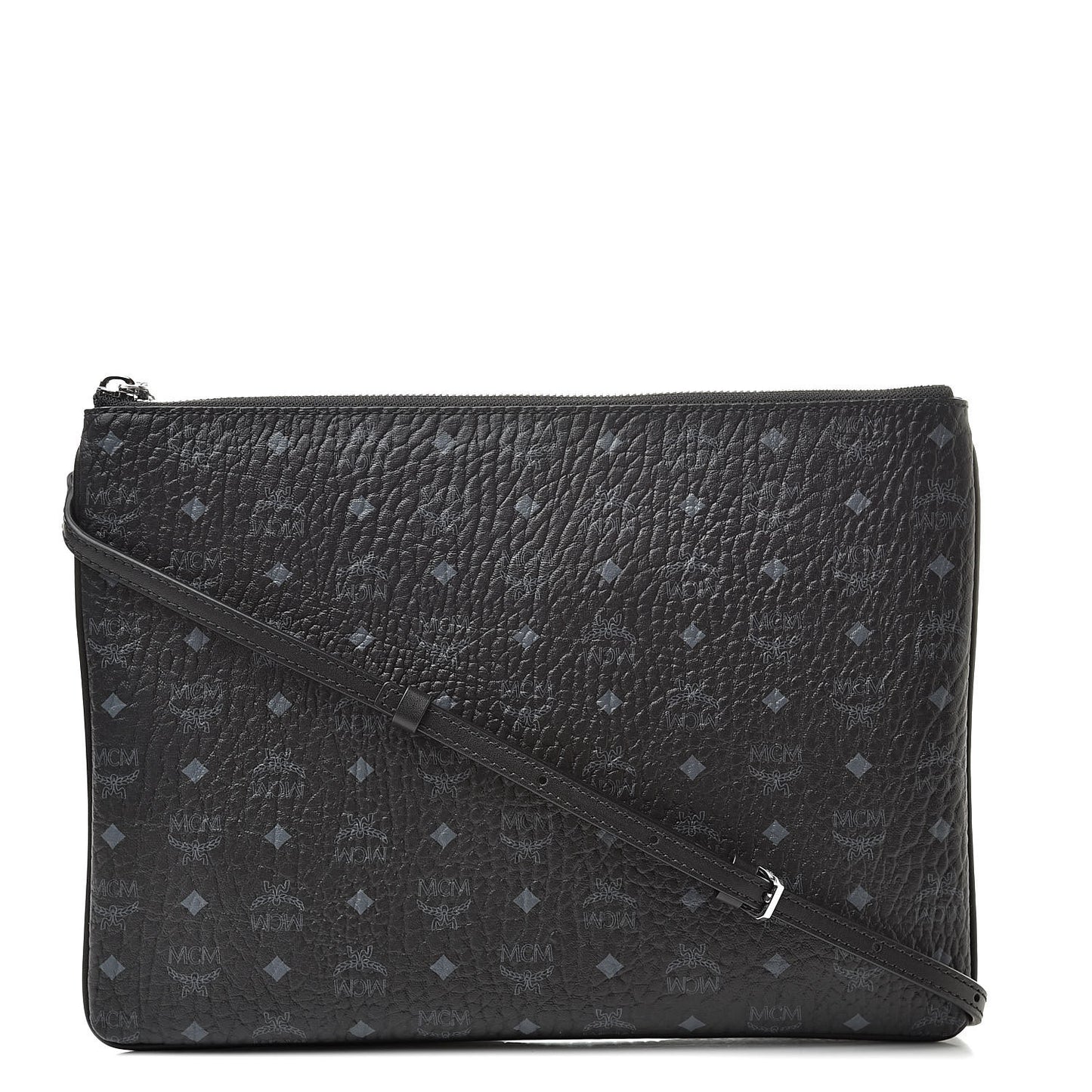 Visetos Medium Crossbody Pouch Black