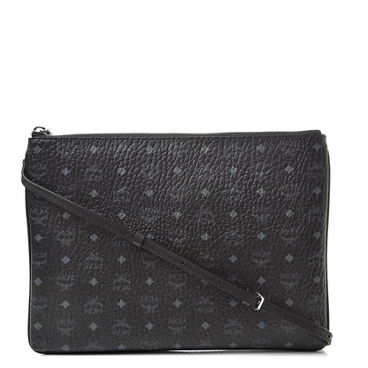 MCM Visetos Medium Crossbody Pouch Black 1 of 7