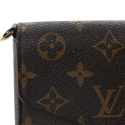 Louis Vuitton Monogram Pochette Felicie Chain Wallet Fuchsia 15 of 18
