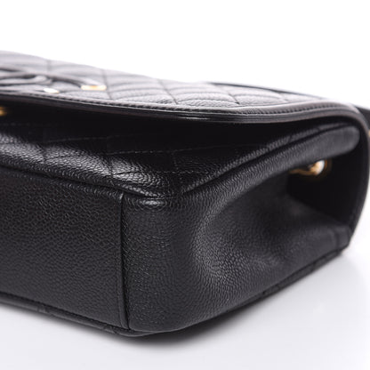 Chanel Caviar Quilted Medium CC Filigree Flap Black 9 of 11