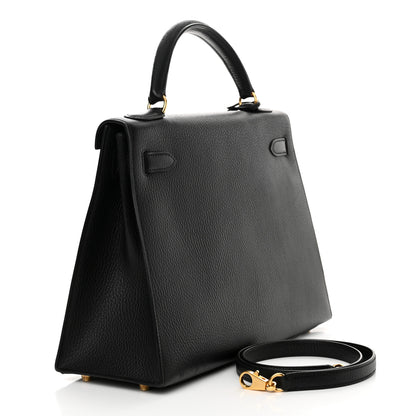 Hermes Ardennes Kelly Sellier 32 Black 3 of 18