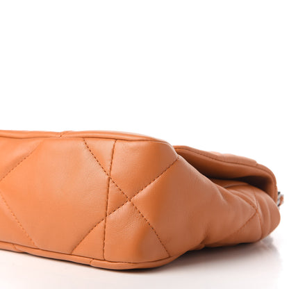 Chanel Lambskin Quilted Medium Chanel 19 Flap Light Brown 6 of 11