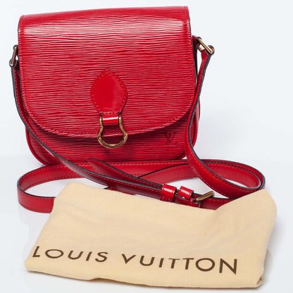 Louis Vuitton Epi Saint Cloud MM Red 3 of 9