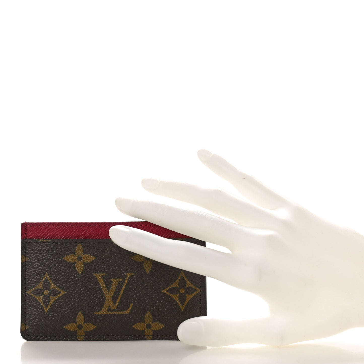 Monogram Card Holder Fuchsia