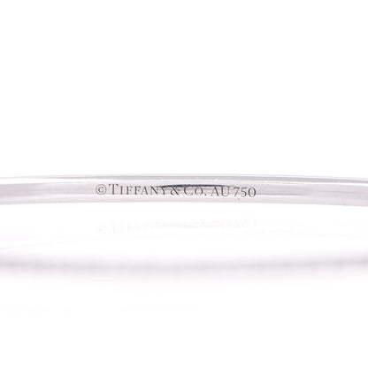 Tiffany 18K White Gold Diamond Metro Hinged Bangle S 5 of 5