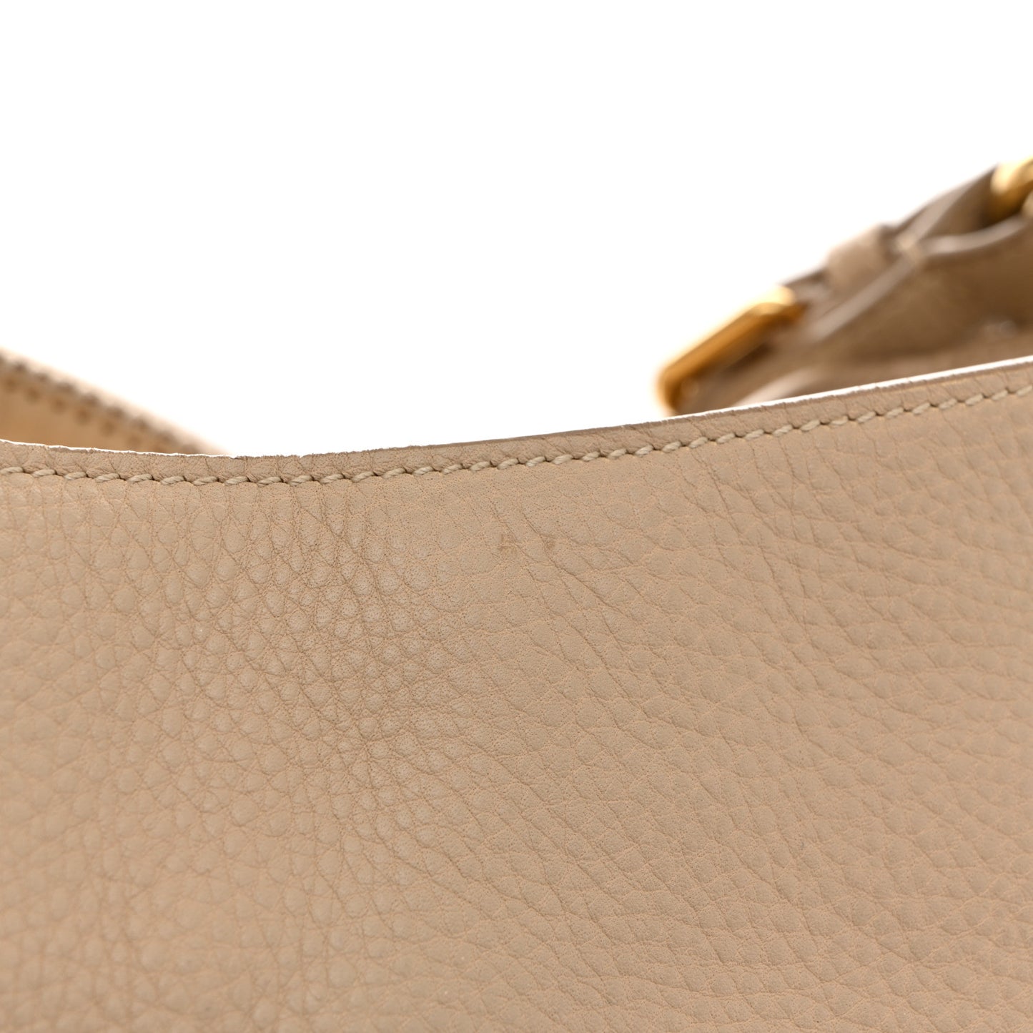 Vitello Daino Side Pocket Hobo Sabbia