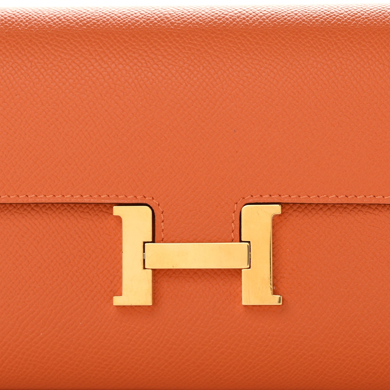 Hermes Epsom Constance Long Wallet To Go Wallet Orange 8 of 11