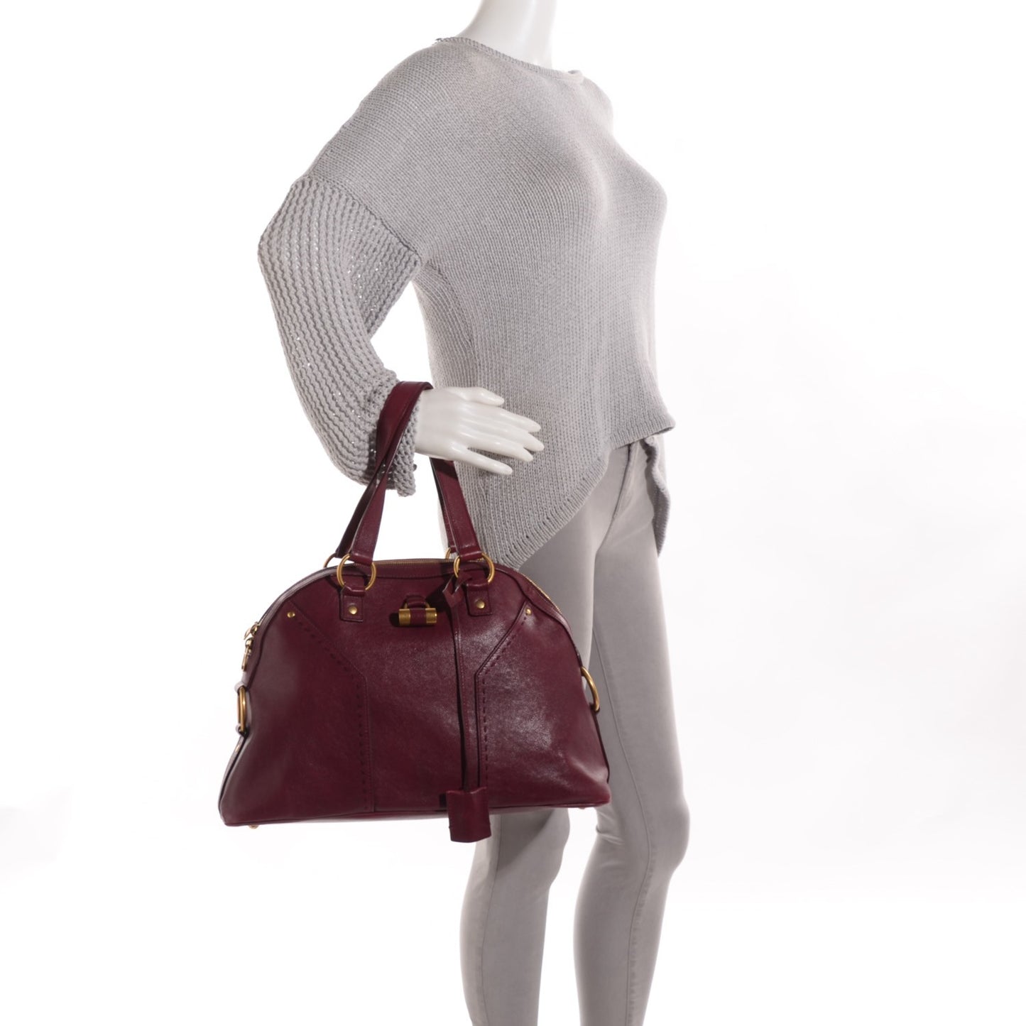 Calfskin Large Muse Cherry