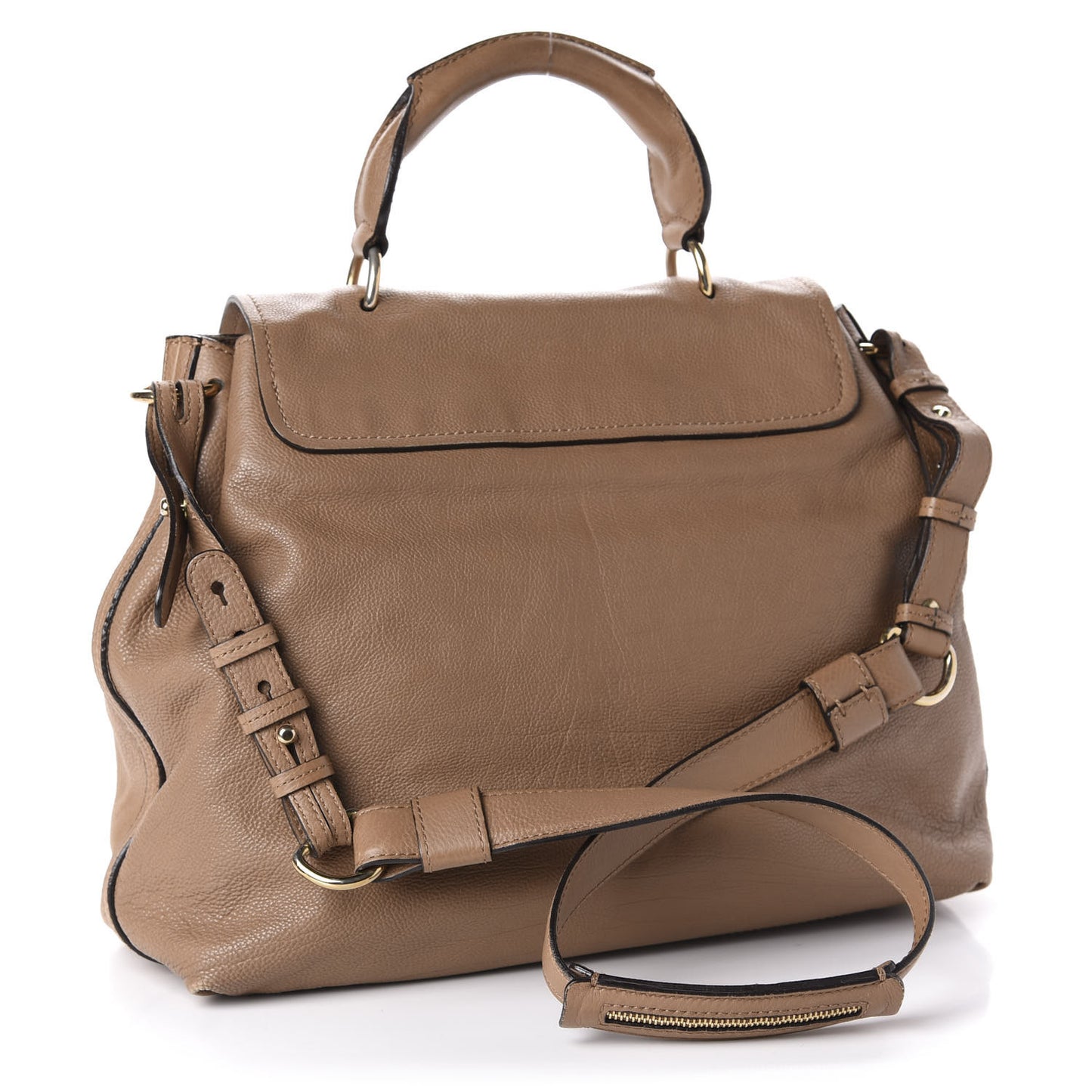 Calfskin Medium Elsie Satchel Nut