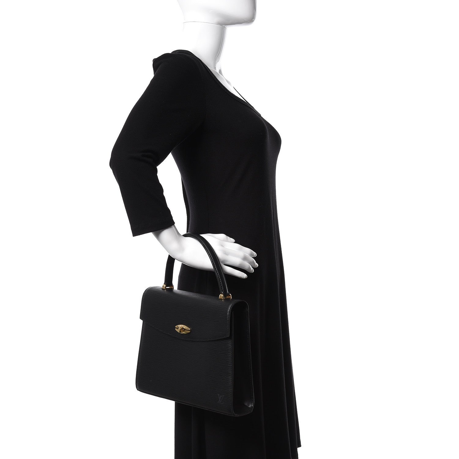 Louis Vuitton Epi Malesherbes Black 2 of 8