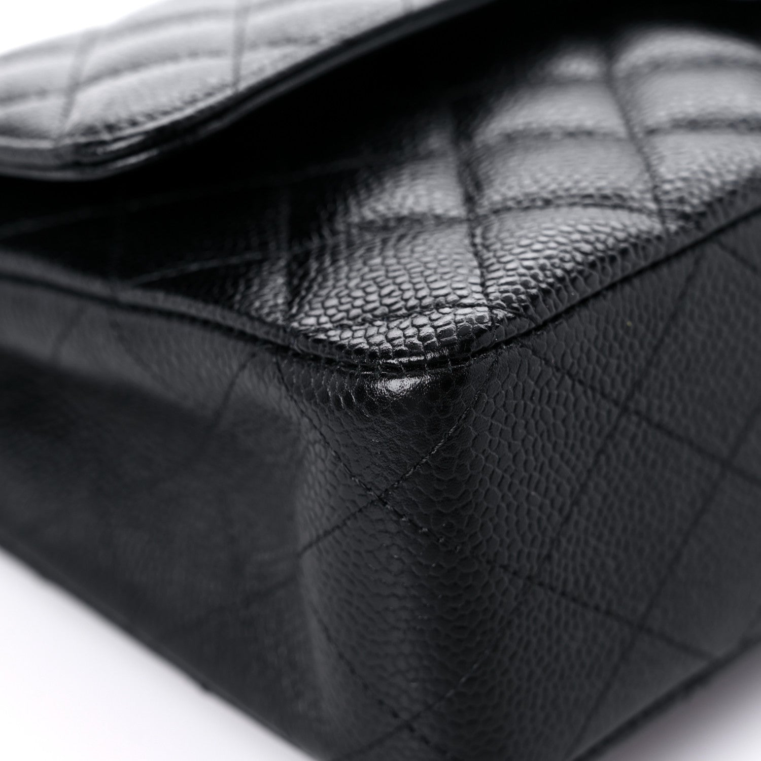 Chanel Caviar Quilted Medium Double Flap Black 8 of 14