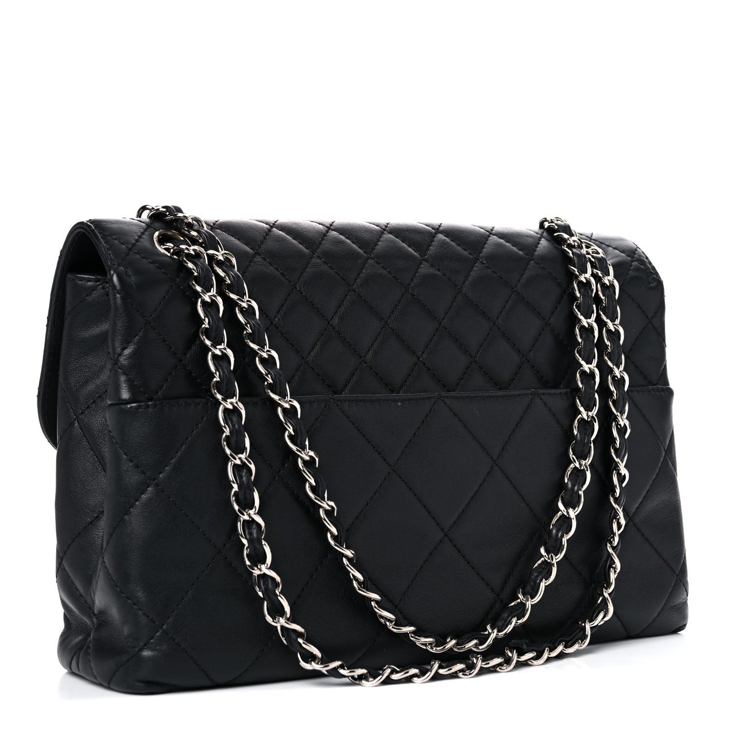Calfskin Quilted In The Business Flap Bag Black