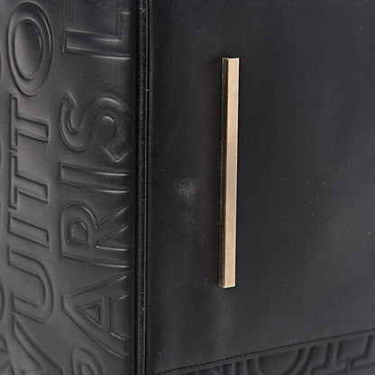 Louis Vuitton Calfskin Embossed Speedy Cube 30 Black 10 of 12