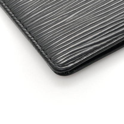 Louis Vuitton Epi Checkbook Organizer Wallet Black 9 of 9