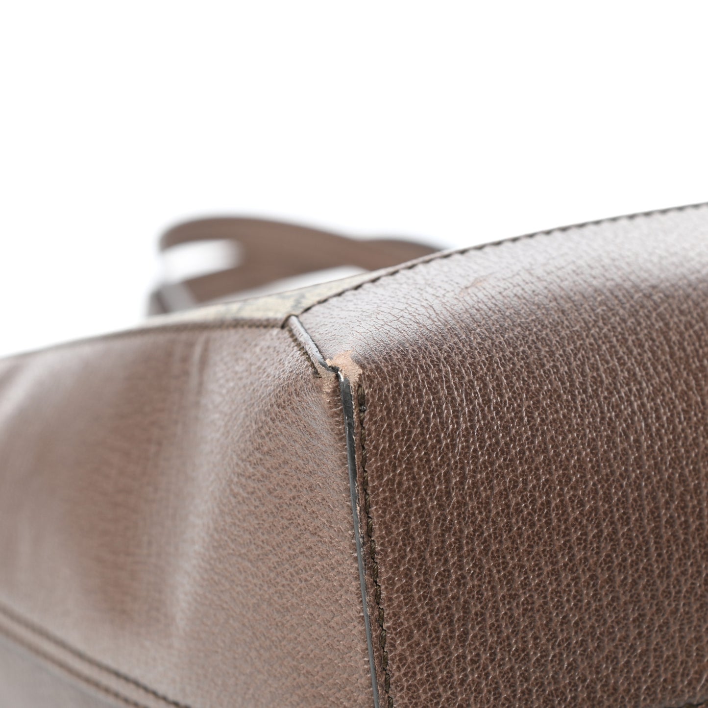 GG Supreme Monogram Web Ophidia Tote Brown