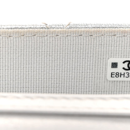 Chanel Metallic Lambskin Crystal Quilted Star Chain Belt Bag Silver 9 of 12