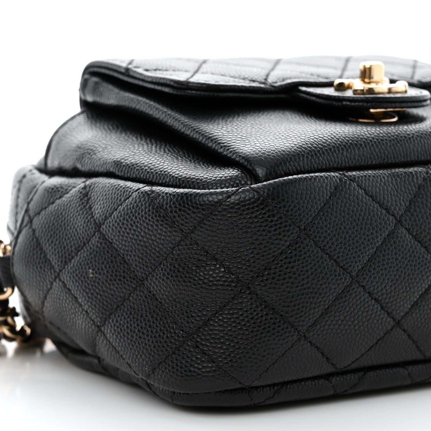 Chanel Caviar Quilted CC Day Camera Case Black 9 of 10